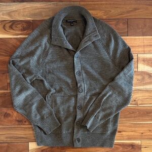 Men's Olive Sweater Cardigan